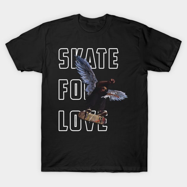 Skating angel T-Shirt by Jackson Lester